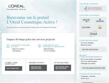 Tablet Screenshot of cosmetiqueactive.fr
